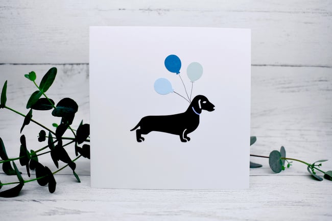 Sausage Dog Greeting Card