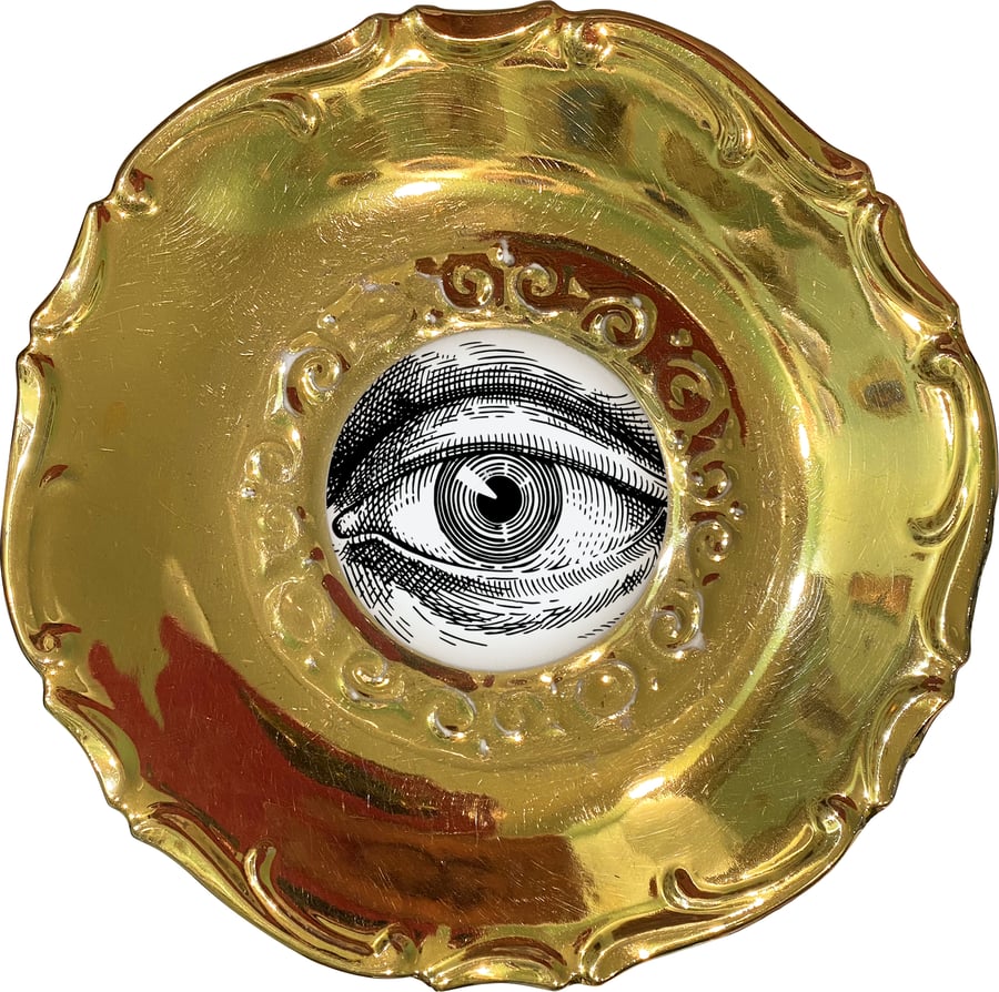 Image of  Lover's eye C - #0752 - DELUXE EDITION - Vintage German porcelain plate