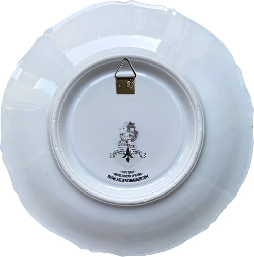 Image of Lover's eye D - #0752 - GOLD DELUXE EDITION - Vintage German porcelain plate