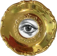 Image 1 of Lover's eye D - #0752 - GOLD DELUXE EDITION - Vintage German porcelain plate