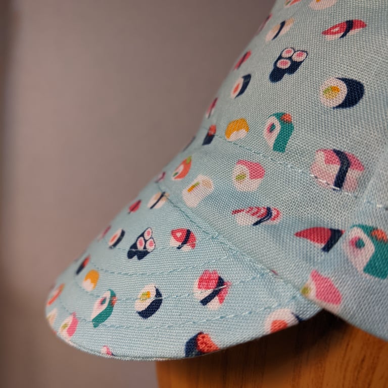 Cotton cycling cap - small sushi Image 3