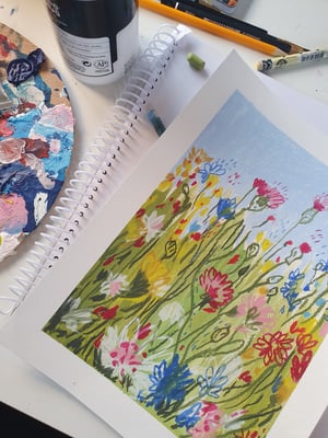 Image of ORIGINAL art piece "The wild garden"