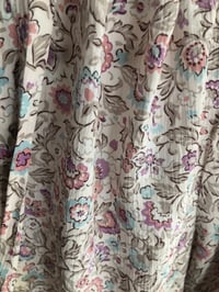 Image 4 of Blouse japonaise vintage Fleurs rose pale 