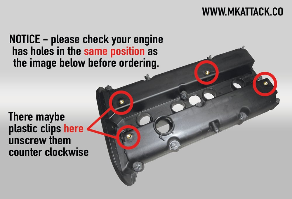 Ford Fiesta MK6 MK7, Focus MK2 -  Blank Spark Plug Cover ©