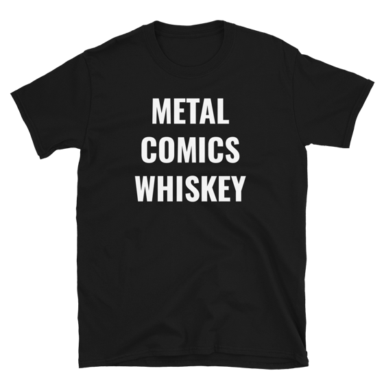 Image of Metal Comics Whiskey Tshirt 