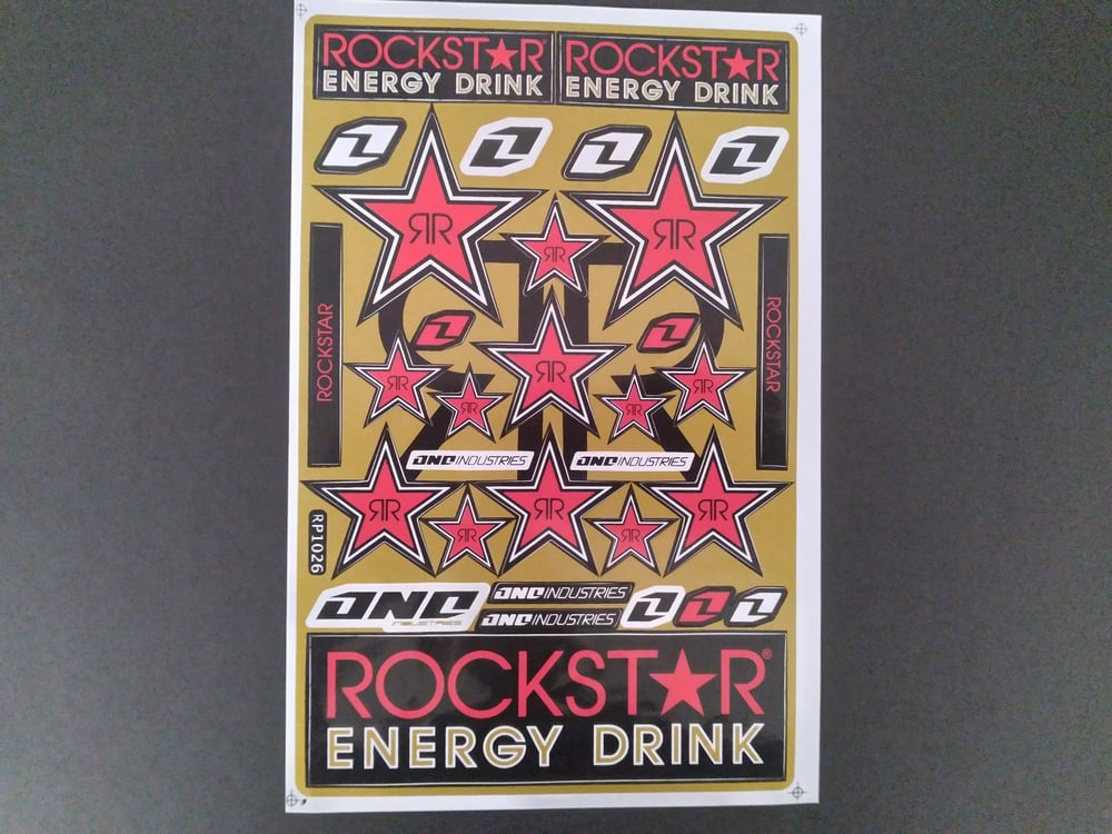 Rockstar Energy Decal Sheets 