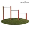 4 POST: DOUBLE PULL UP BAR & LOW BAR (£600)