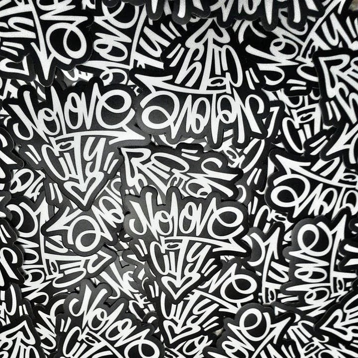 Image of Graffiti Logo Die Cut Stickers