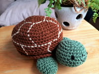 Image 1 of Crochet Stuffed Toy Turtle