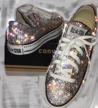 Image 1 of Full Coverage Low top Converses 