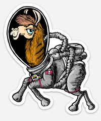 Llamastronaut Sticker