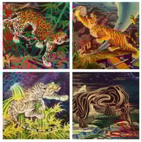 Image 1 of “Four Cats” 4 sheet flash set