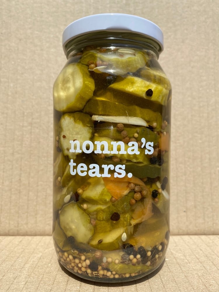 Image of pickles with habanero. 500ml