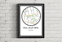 Custom Map, Him and Her. 