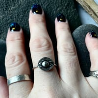 Image 3 of Handmade Sterling Silver Protective Eye Ring 