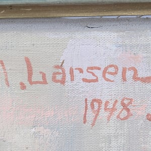 Image of 1948, Swedish, Society Portrait Painting of a Boy.