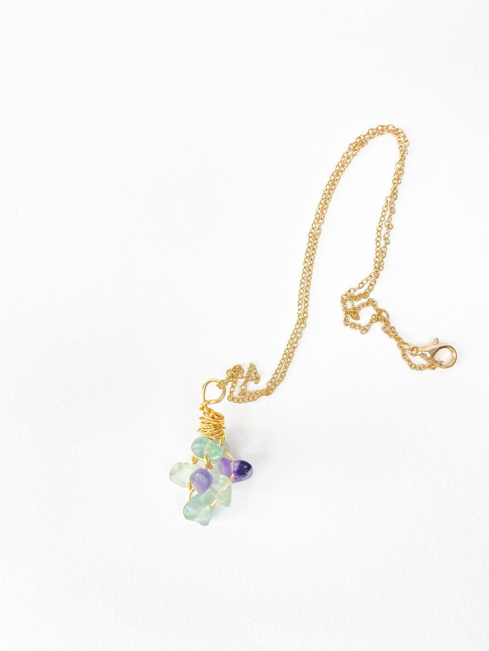 Image of Fluorite Cluster Necklace 