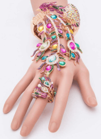 Image 2 of PEACOCK BRACELET RING