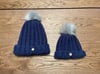 Adult & Toddler Beanie Set - Navy