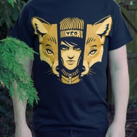 Image 1 of 'Yeo Fox' - Limited Edition T-Shirt - Mustard on Black