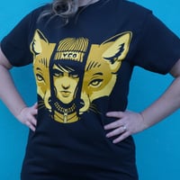 Image 2 of 'Yeo Fox' - Limited Edition T-Shirt - Mustard on Black