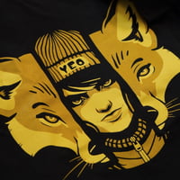 Image 3 of 'Yeo Fox' - Limited Edition T-Shirt - Mustard on Black