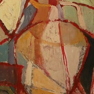 Image of 1960s, French, Expressionist Abstract Painting