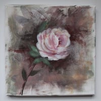 Floral acrylic painting