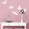 Vinyl Wall Decal Sticker Art - 5 Origami Flying Birds Paper Cranes - 019