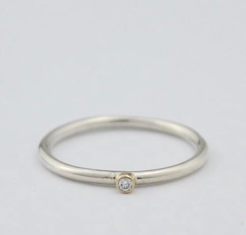 Image of Handmade teeny diamond stacking set