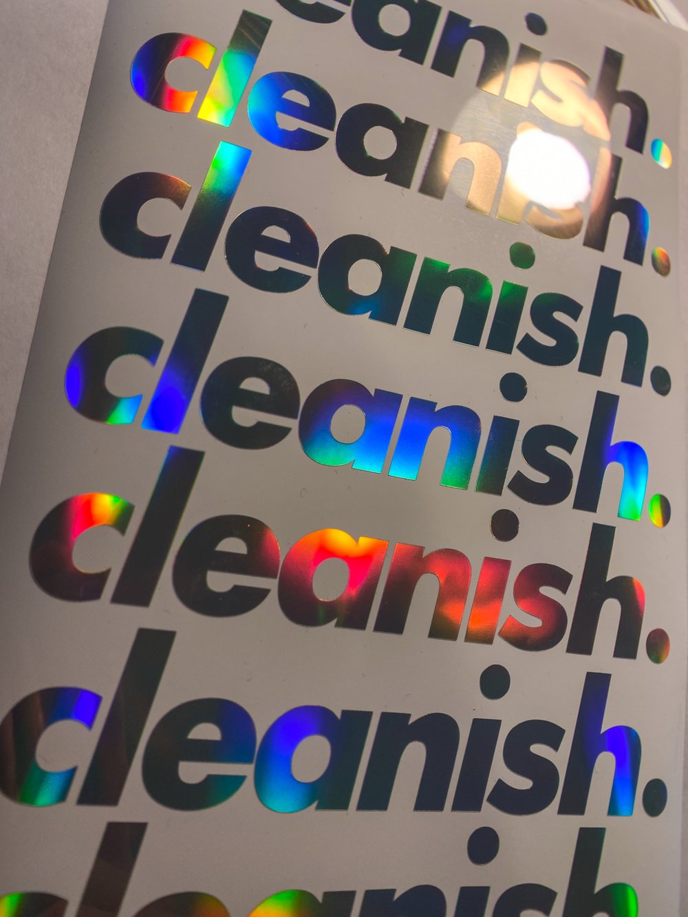 cleanish. [sticker]