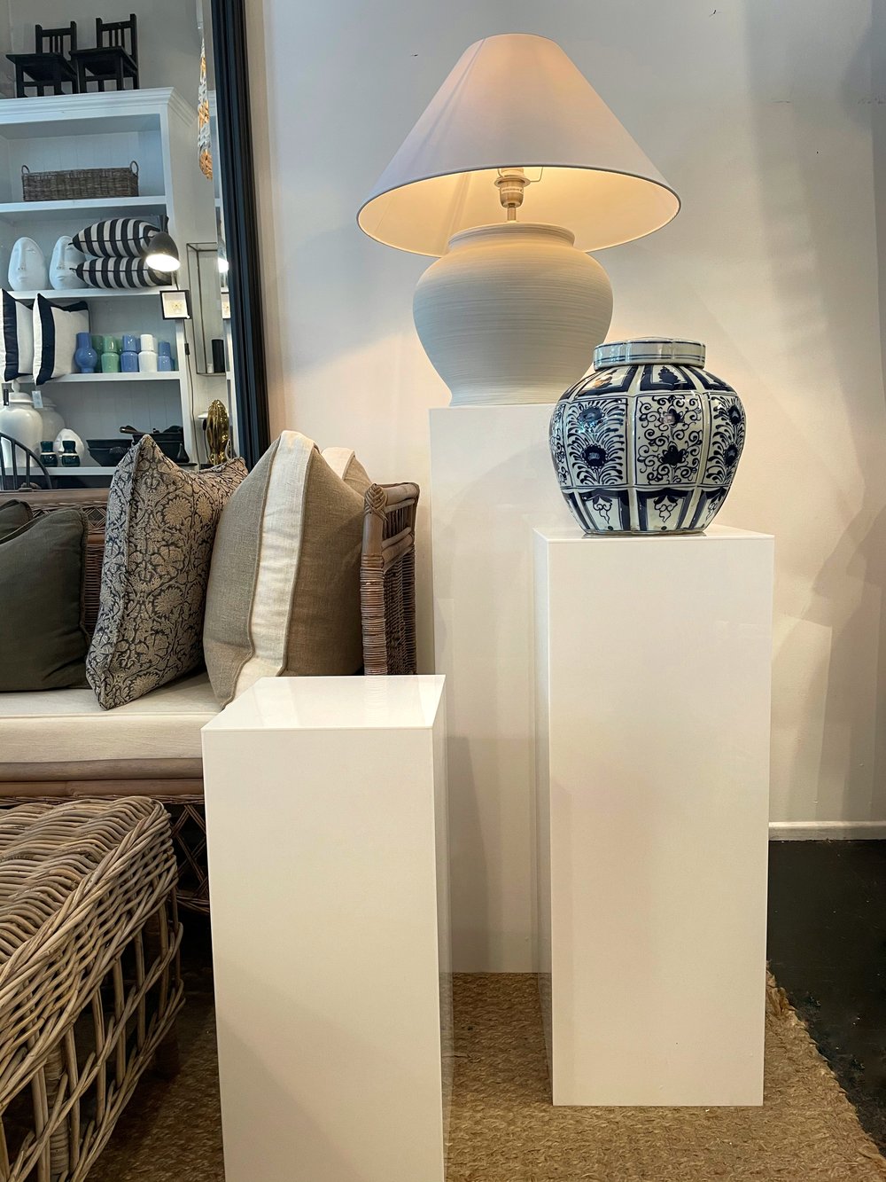 Image of White Acrylic Plinth