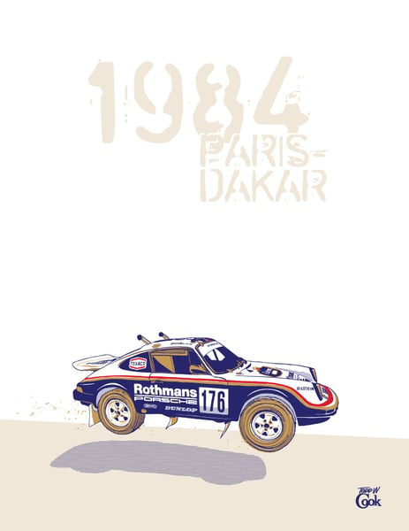 Image of Porsche Paris-Dakar Print
