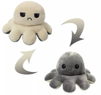 Octo plushie (WHITE N GREY)