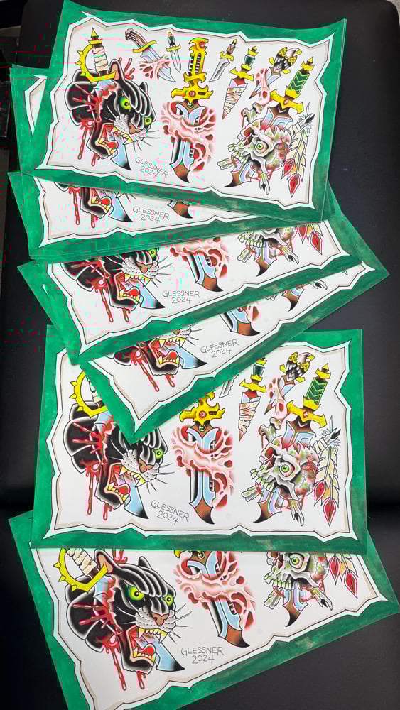 Image of Space Daggers Flash Print