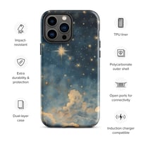 Image 20 of Celestial Night Sky Stars and Clouds Painting Tough Case for iPhone®