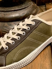 Image 5 of VEGANCRAFT lo top olive sneaker made in Slovakia 