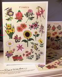 Image 2 of Flowers Picture Handmade Card