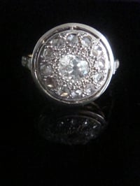 Image 2 of EDWARDIAN 18CT YELLOW GOLD PLATINUM OLD CUT & ROSE CUT DIAMOND CLUSTER RING