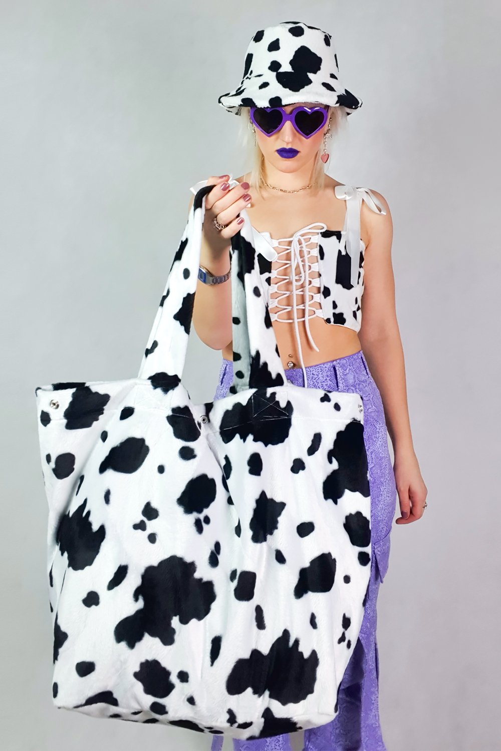 Image of cow GIGA purse 