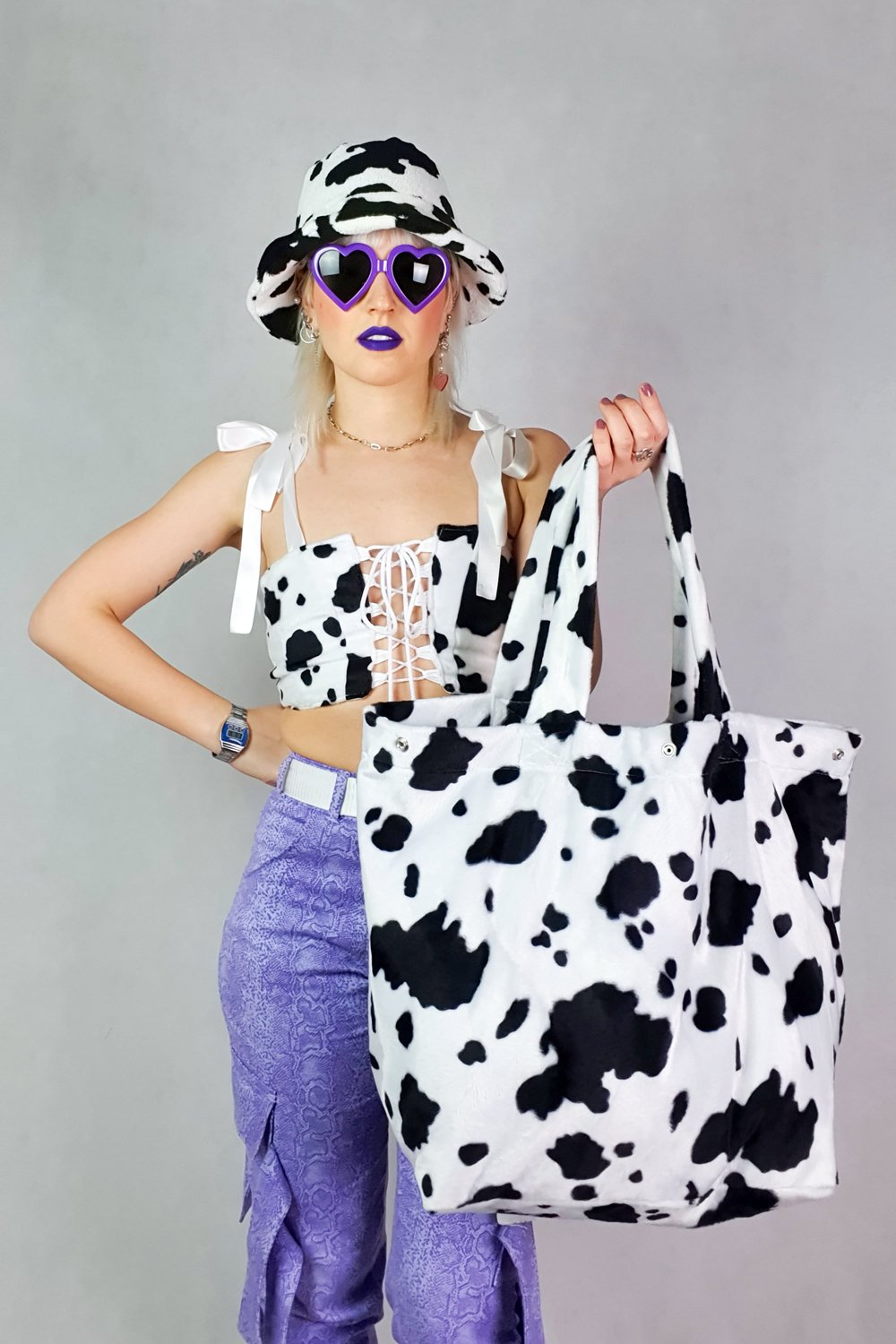Image of cow GIGA purse 