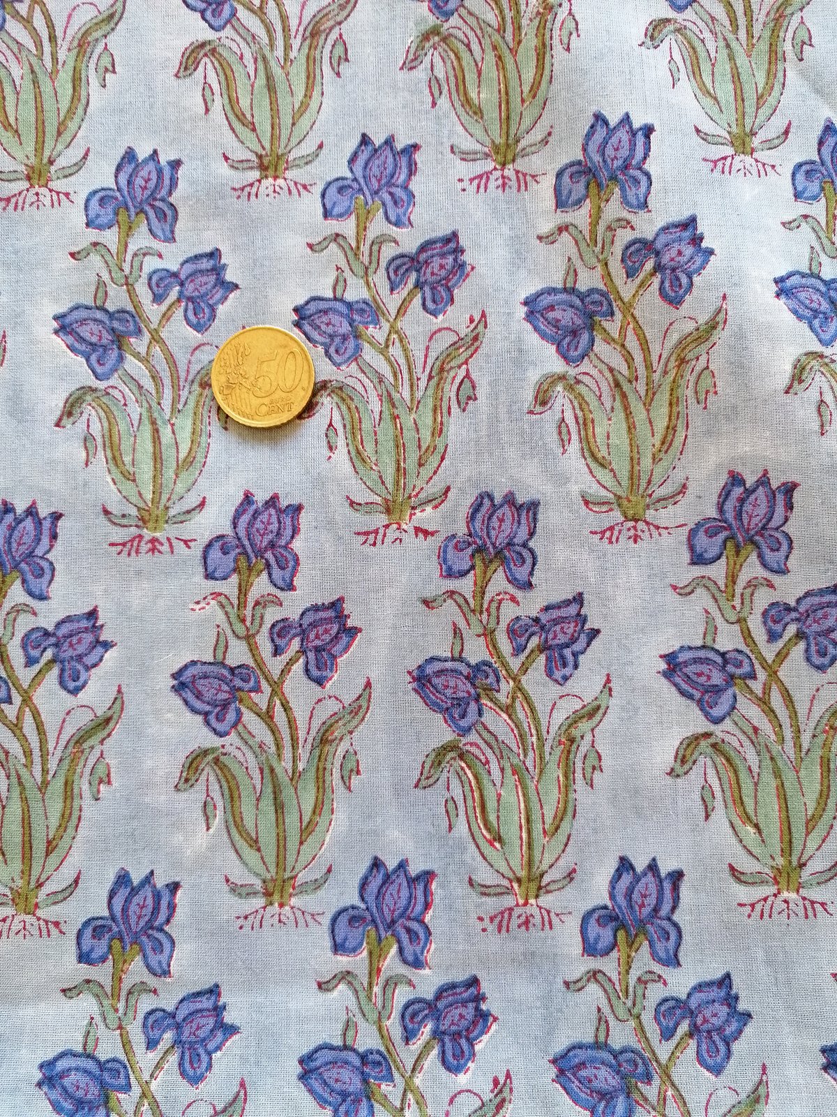 Image of Namaste fabric iris