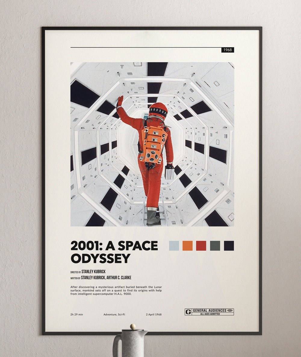 2001 a Space Odyssey, Stanley Kubrick alternative movie poster