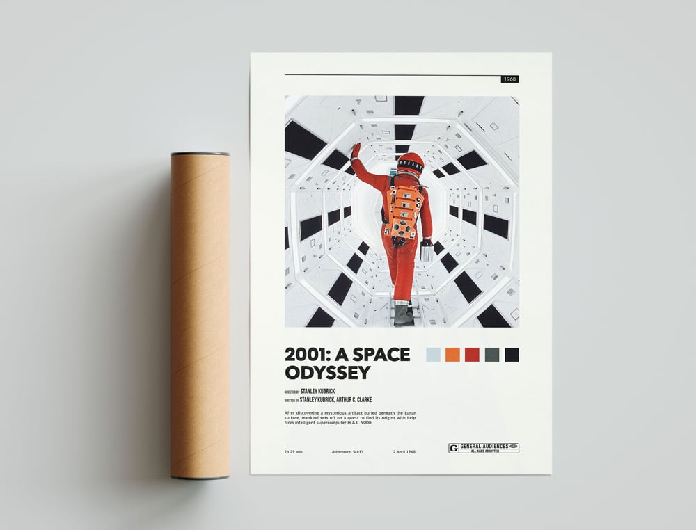 2001 Space Odyssey - Stanley Kubrick Movie Poster