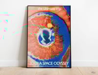 Image 1 of 2001 Space Odyssey - Stanley Kubrick Retro Movie Poster Print