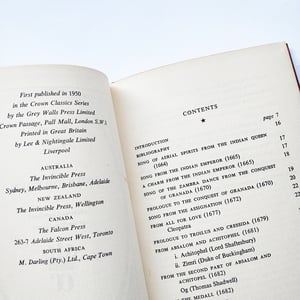 Selected Poems of John Dryden