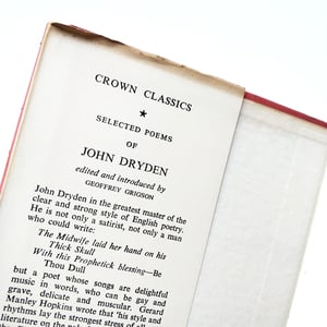 Selected Poems of John Dryden