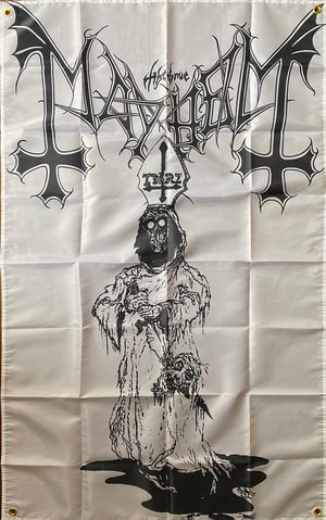 Image of Mayhem " Dead " Artwork  - Flag / Banner / Tapestry 