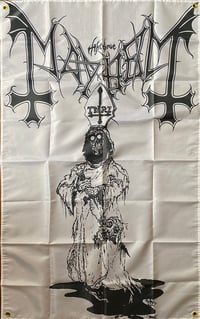 Image 2 of Mayhem " Dead " Artwork  - Flag / Banner / Tapestry 
