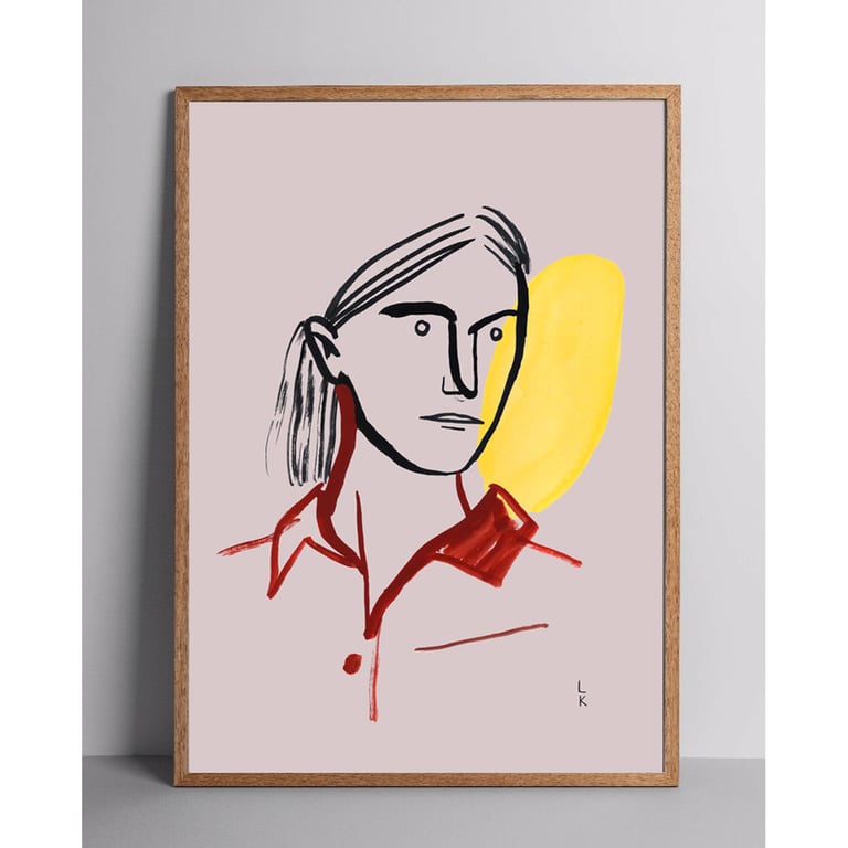 A GIRL IN A BURNT SIENNA SHIRT
